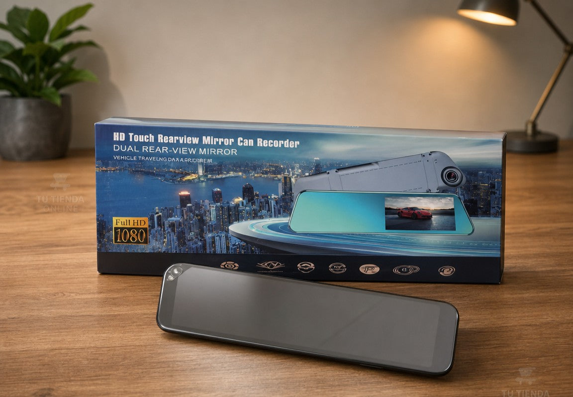 Dashcam 1080p con camara de marcha atras 1080p